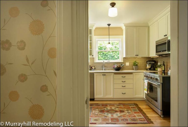 Open-concept kitchen remodel with breakfast bar in Beaverton, OR